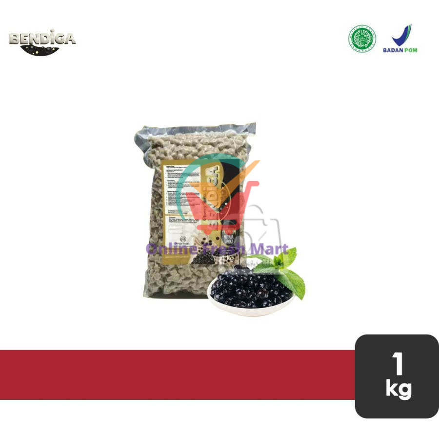 

Topping Minuman Instan Chewy Boba Bendiga/ Tapioka Black Bubble (1kg) - Online Fresh Mart Denpasar