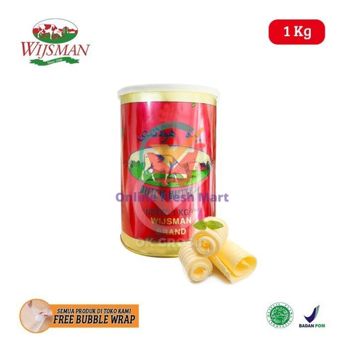 

Wijsman Dutch Salted Butter / Wysman / Wisman (PAIL 1 kg) KHUSUS GOSEND & GRABEXPRESS - Online Fresh Mart Denpasar