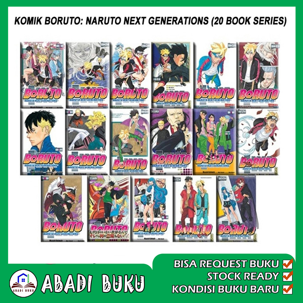 Komik Boruto Naruto Next Generations Full Set (20 book series)