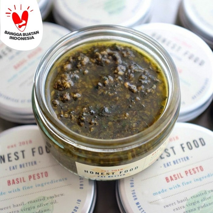 

New Arrival BASIL PESTO Honestfood - Selai Saus Basil - Paket 2 produk