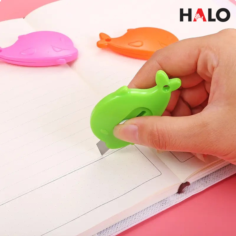 

Pisau Cutter Mini Model Dolphin Lucu - Pisau Mini Pembuka Unboxing Paket