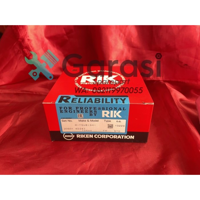 Ring Piston / Ring Seher Mitsubishi Canter PS125 RIK JAPAN ORIGINAL