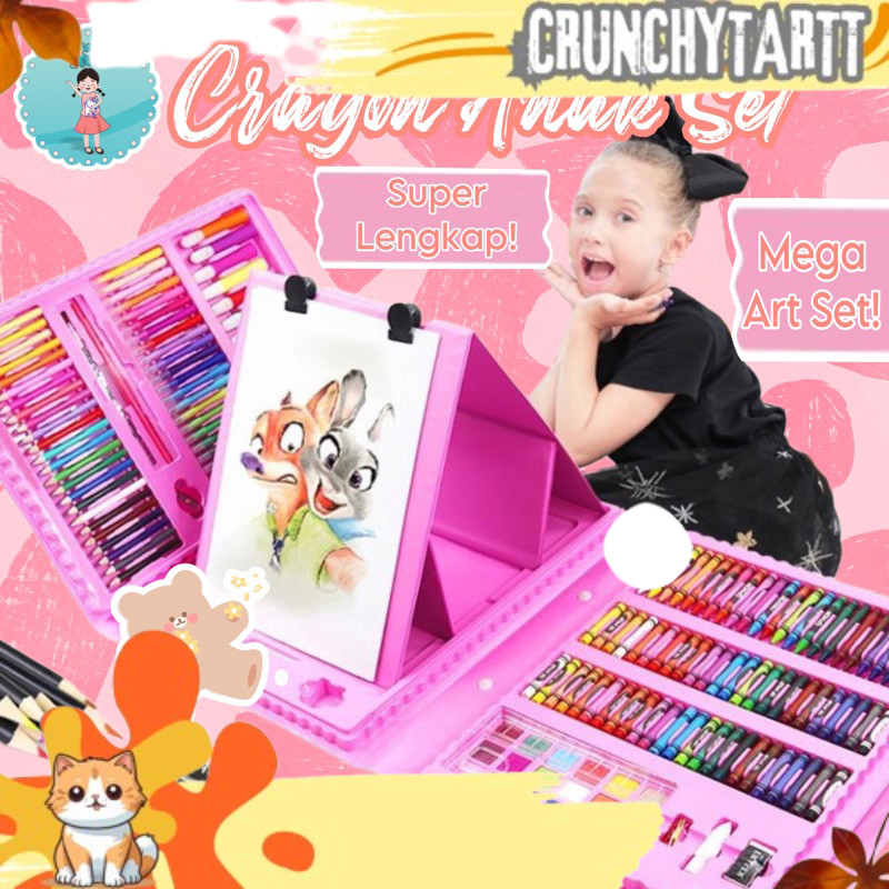 

READYY Art set 208 pcs pensil warna crayon 208 pcs/Crayon Mewarnai 208pcs Crayon Set 208pcs Oil Paste Kualitas Impor/Art Full Set 150Pcs/Krayon Koper Mewarnai Anak Pensil Warna Perlengkapan Mewarnai Lukis JASMINE