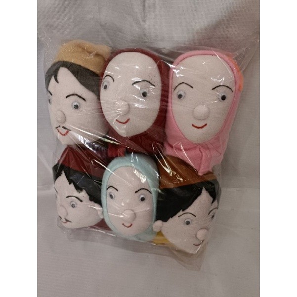 Mainan kreatif anak / MAINAN EDUKASI ANAK BONEKA TANGAN ANGGOTA KELUARGA MUSLIM MENYENANGKAN