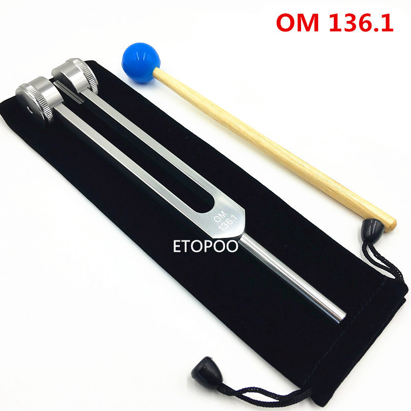Om chakra tuning fork 4096Hz/C128Hz/136.1Hz high-frequency crystal tuning fork purifying energy body