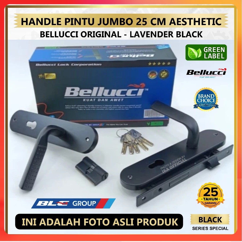 Kunci Pintu Besar Bellucci Lavender Black Handle Pintu Bellucci / Kunci Bellucci Lavender / Kunci Pi