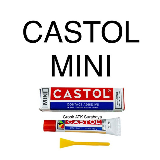 

( StaWorld / DAPAT 1 LEM ) Lem Glue Cair CASTOL MINI 14cc / 14ccm Asli