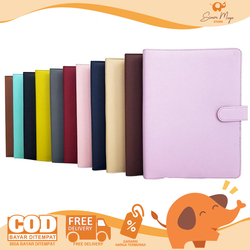 

Flashee Binder B5 Levi 26 Ring Besi - Binder Big Bos Kain Polos Premium Murah Berkualitas
