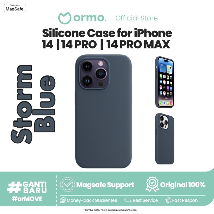 Ormo Silicone Case Magsafe  14 - SUNGLOW