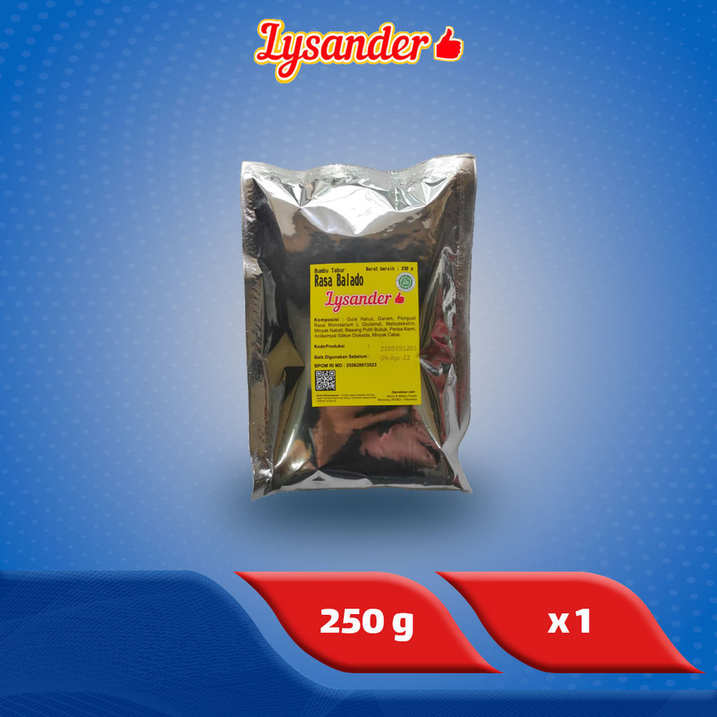 

Lysander Bumbu Tabur Balado 250 g