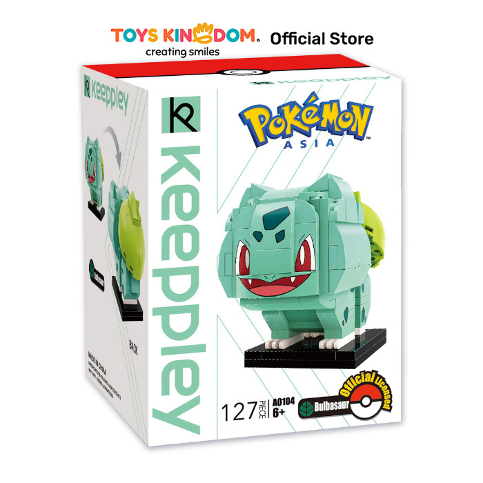 Toys Kingdom Keeppley Figure Pokemon Bulbasaur Kids Toy Toys Block Bricks Miniature Deco Character T