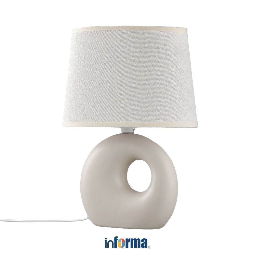 Informa Zelda Lampu Meja - Krem Beige Decorative Table Lamp Lampu Dekorasi Meja Serbaguna Alat Pener