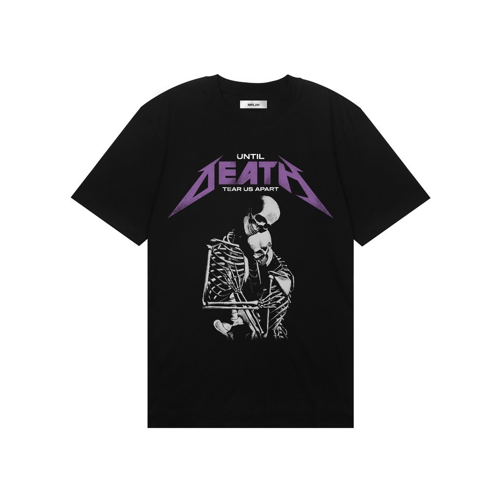 KAOS MRJN DEATH Bahan Cotton Combad 24s