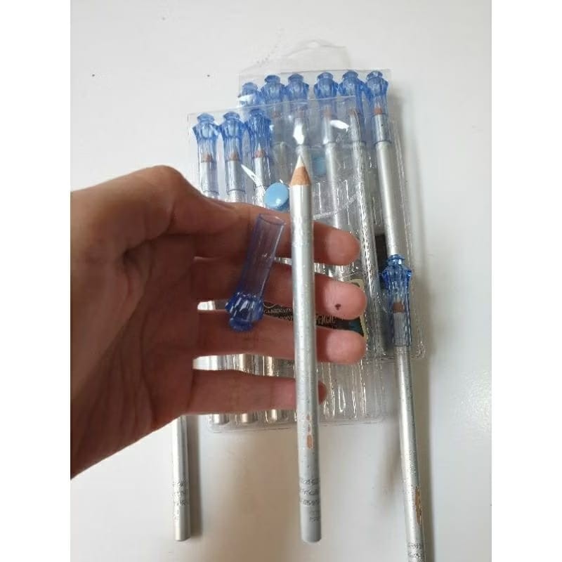 rulivashope - Kosmetik Terlariss Makeup mata eyeliner pensil silver xiuxiu