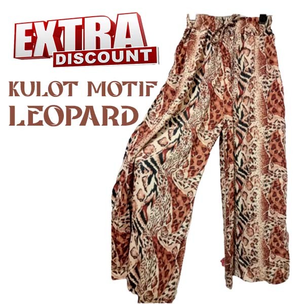 PROMO[Celana Panjang Kulot MOTIF LEOPARD/MOTIF MACAN[CELANA KULOT TERBARU BAHAN RAYON[CELANA KULOT K