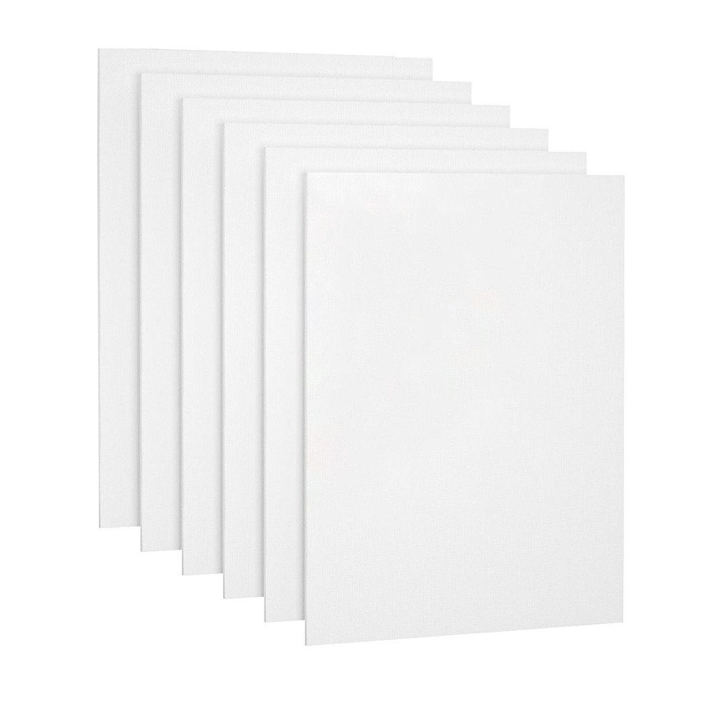 

6pcs Canvas Panels, Gesso Primed White Blank Canvas for Painting - Cotton Art Supplies Canvas Board for Acrylic Paints