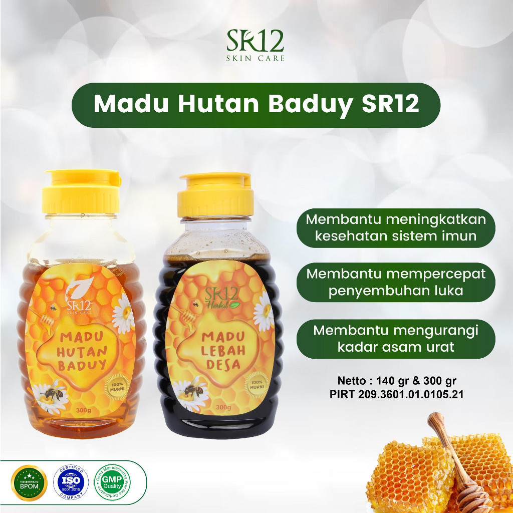 

Madu Lebah Desa SR12 Herbal.co - Madu Hutan Baduy - Madu Hutan Akasia - Meningkatkan Imunitas Tubuh