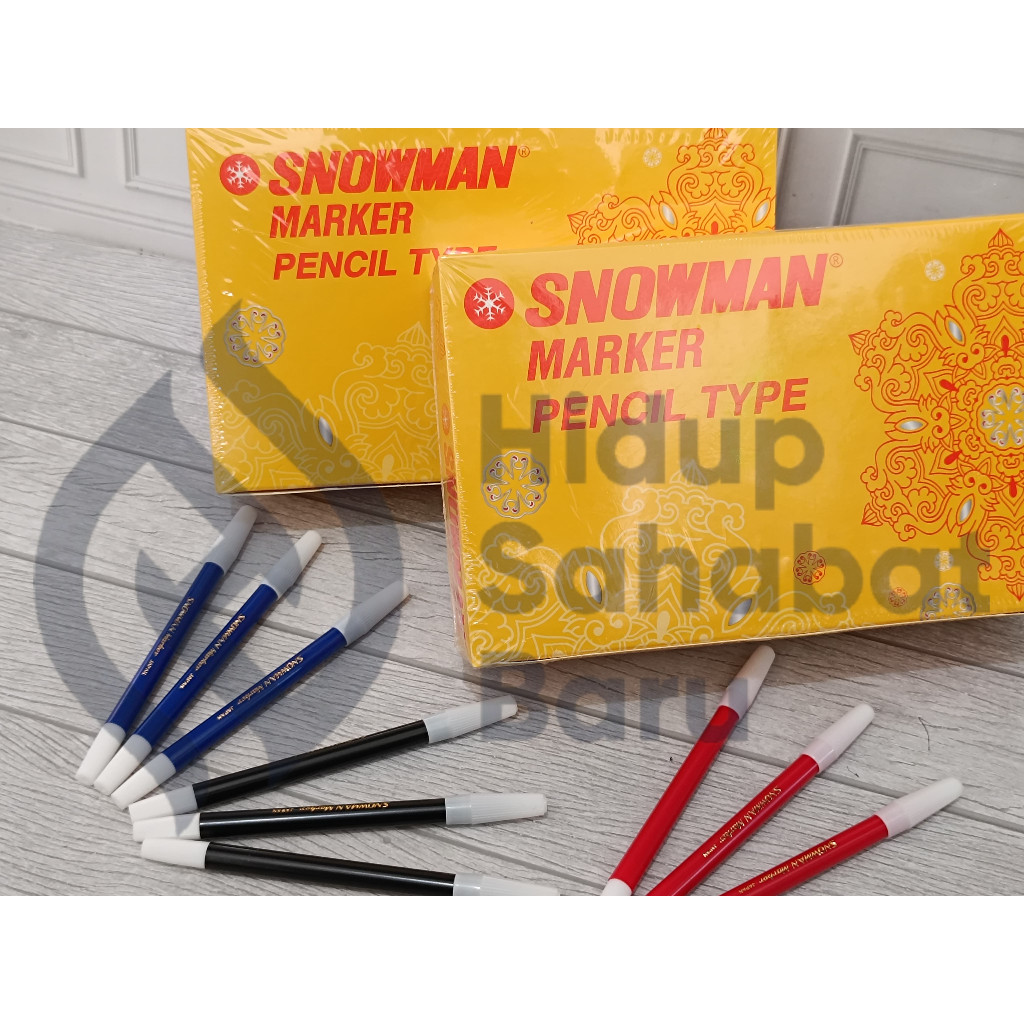 

SELUSIN ( 12 BIJI ) Spidol Kecil Snowman