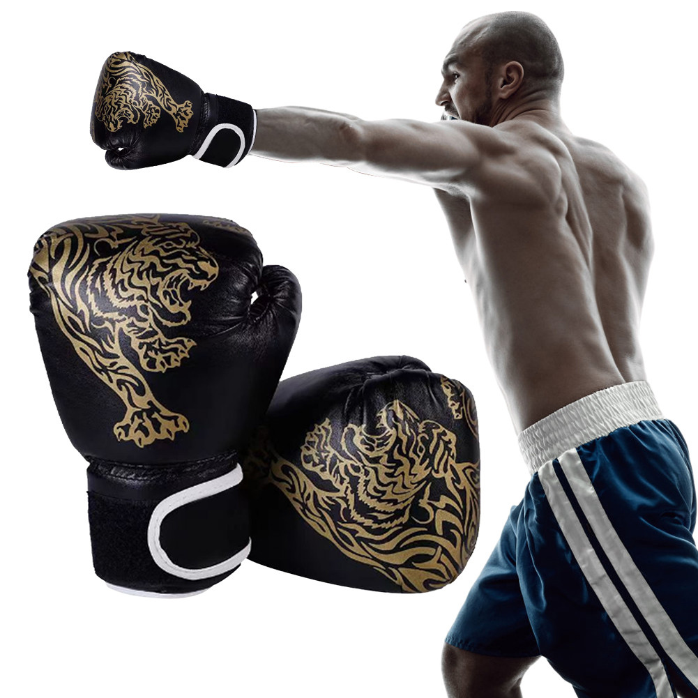 Boxing Gloves Breathable Sanda Boxing Gloves PU Leather Professional Boxing Gloves Punching Training