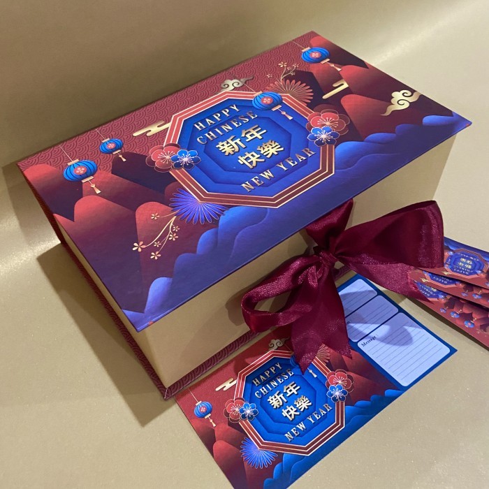 

Box imlek kue kering / hardbox hampers imlek / kotak kue cny