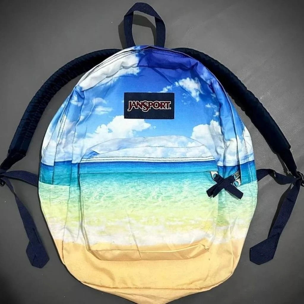 ()Tas JanSport Motif Awan+Pantai