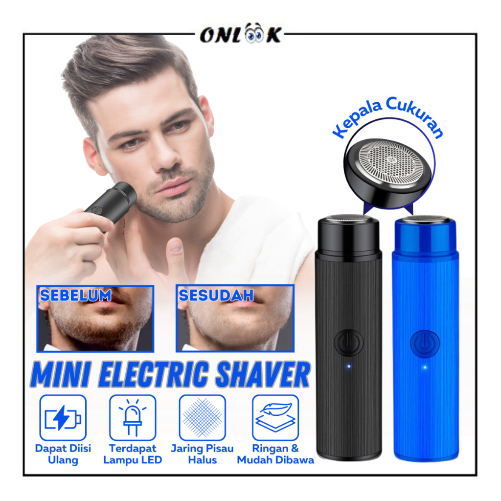 Alat Cukur Elektrik Portable Mini/Alat Cukur Kumis Jenggot Elektrik/alat cukur kumis portable shaver