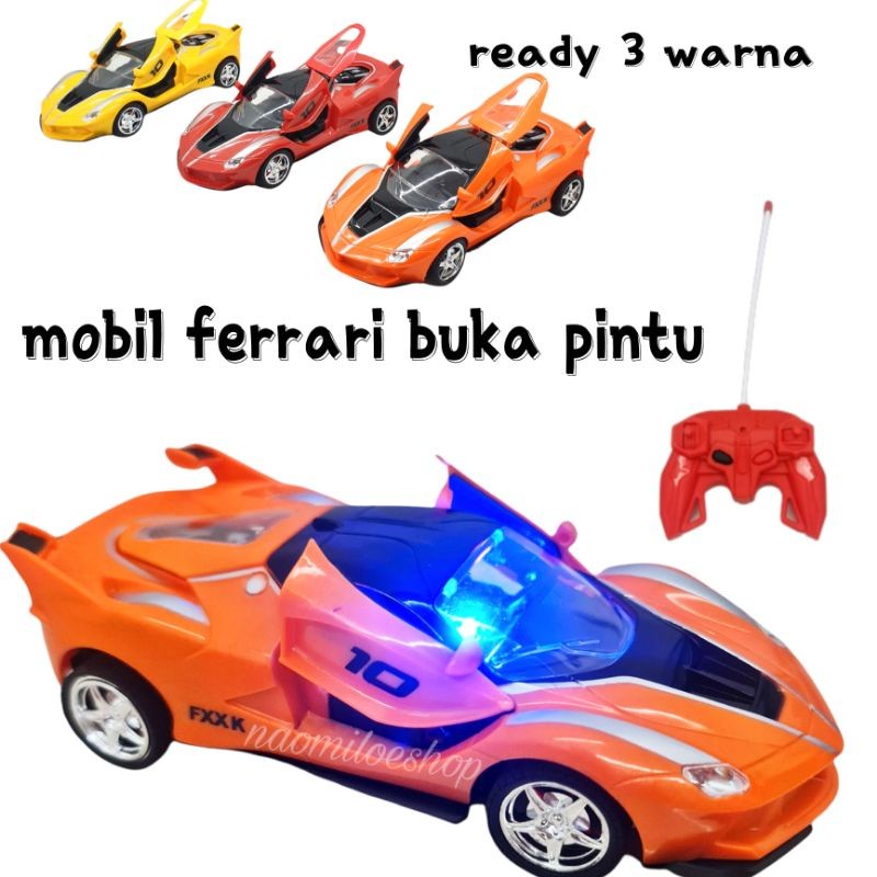 Mainan Mobil remote control mobil ferrari buka pintu RC ferrari