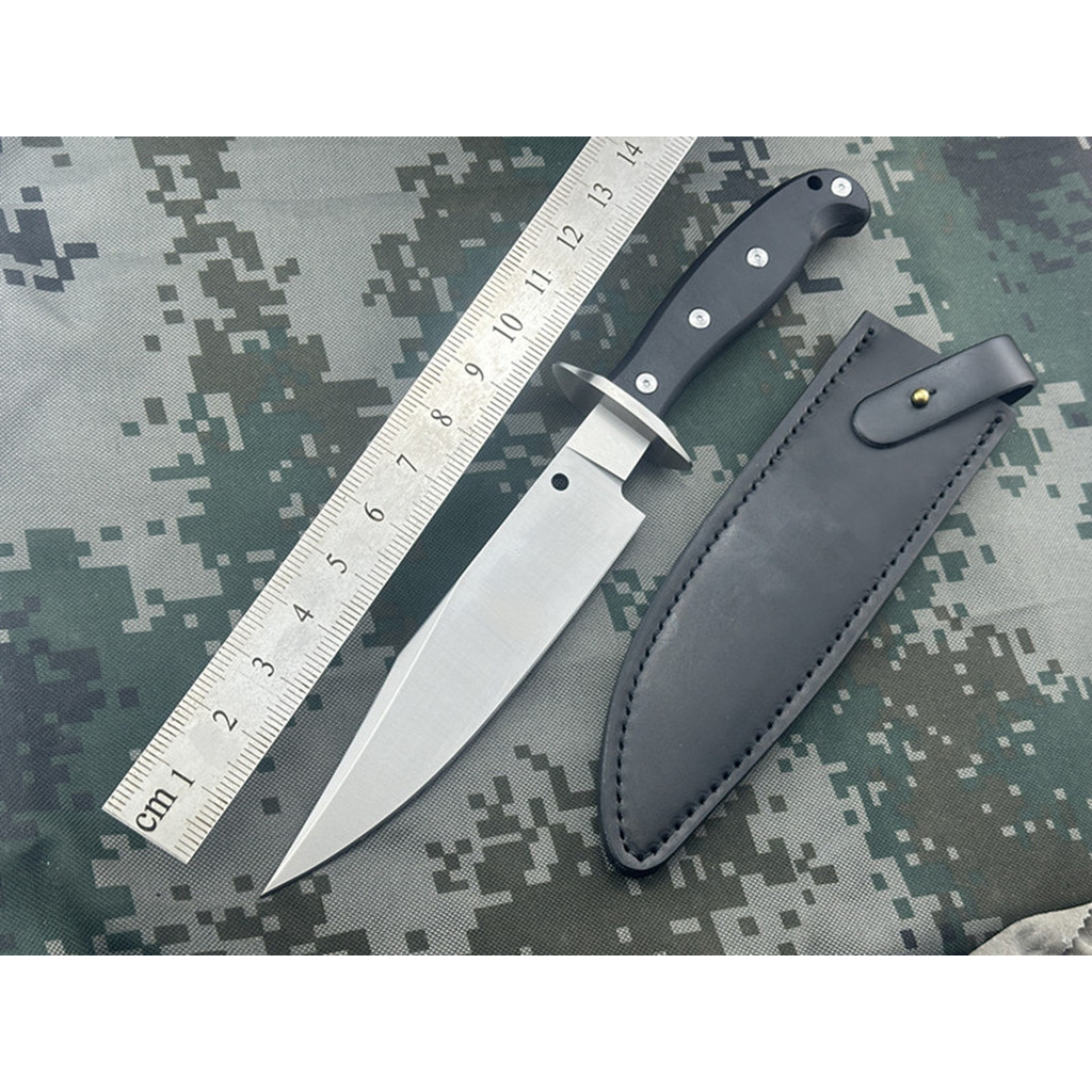 FB44 Outdoor Camping Straight Blade Survival Knife Jungle Hunting Tactical Knife Portable Leather Sh