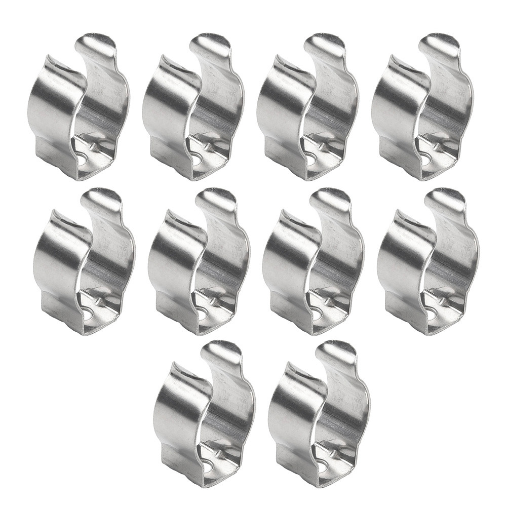 

Open Terry Clips Terry Clips Silver Stainless Steel Tools Spring Terry Clips 10 Pieces For Garages For Storage Useful