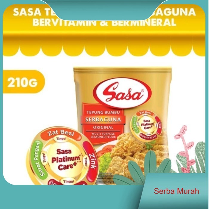 

TEPUNG BUMBU SERBAGUNA SASA 210 GR - Original, 210gr