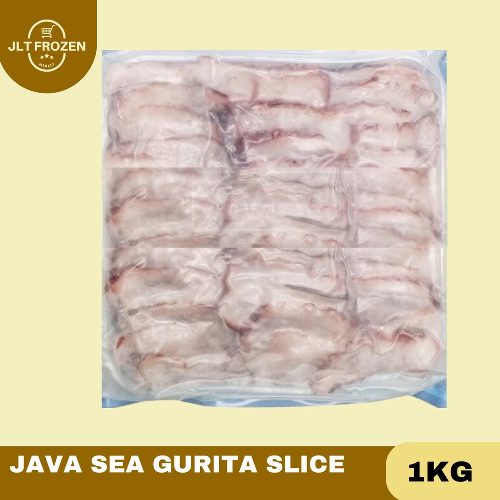 

Java Sea Gurita Slice / Octopus Slice/ Gurita Potong / Matang ./ Octopus / Sudah Bersih / Frozen 1KG