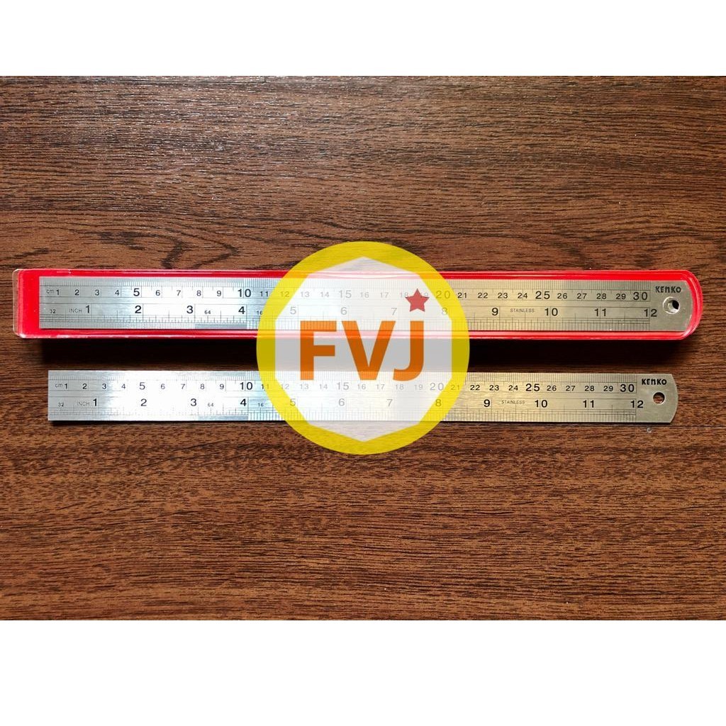 

Stainless Steel Ruler Penggaris Besi Kenko 30 cm - Satuan - Terbaik Original Bisa COD