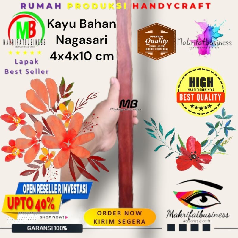 MAKRIFATBUSINESS KAYU BAHAN TONGKAT GALIH NAGASARI AMPELAS HALUS 3 x 3 x 100 CM