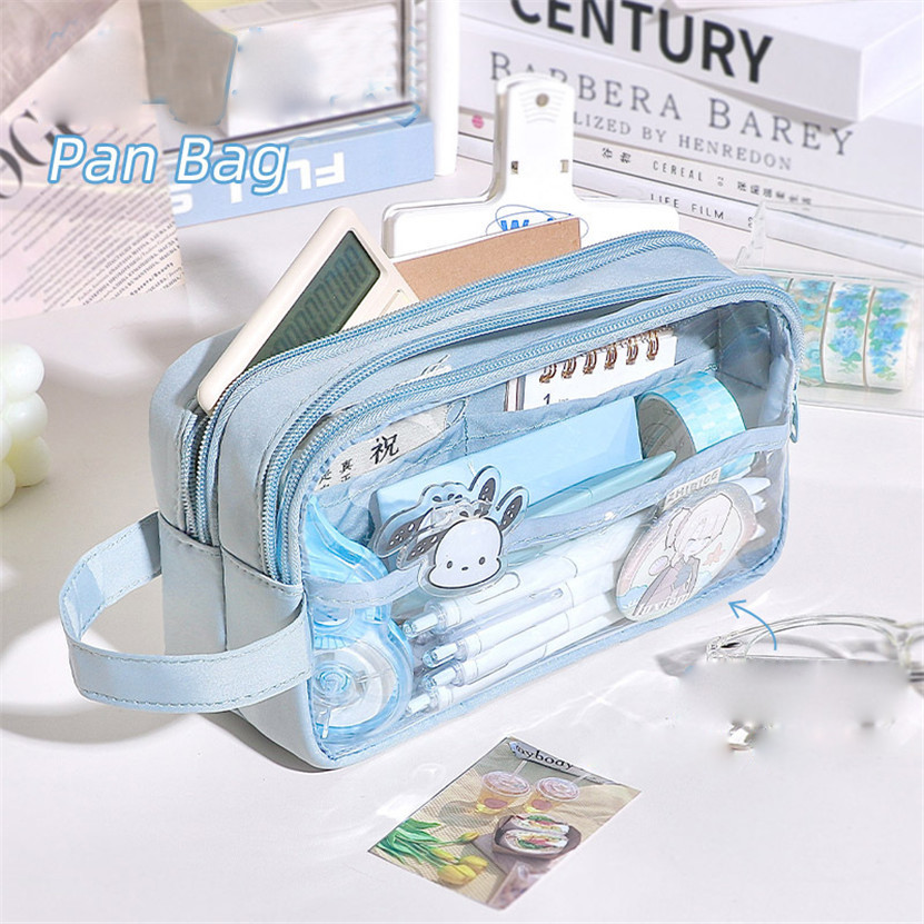 

Pencil Case Transparent Pencil Box Kawaii Stationery Pen Bag Estuche Piornik Astuccio Scuola Portable School Supplies Korean