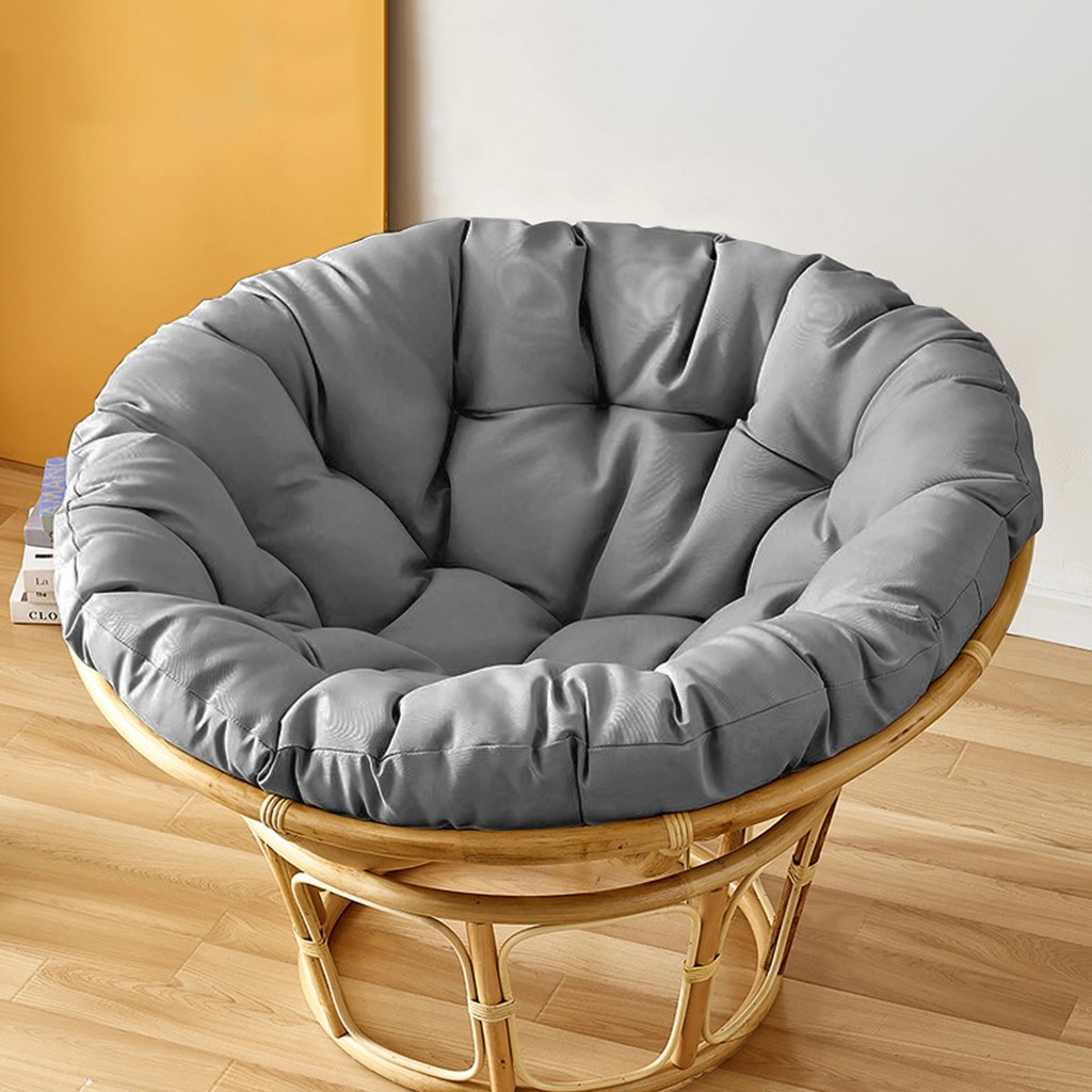 

Swing Seat Cushion Round Hanging Basket Seat Cushion Rattan Chair Pad Garden Chair Cushion Relax Sofa Cushion 40cm,Without Chair