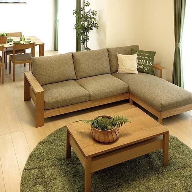 Sofa tamu jati kursi tamu L minimalis