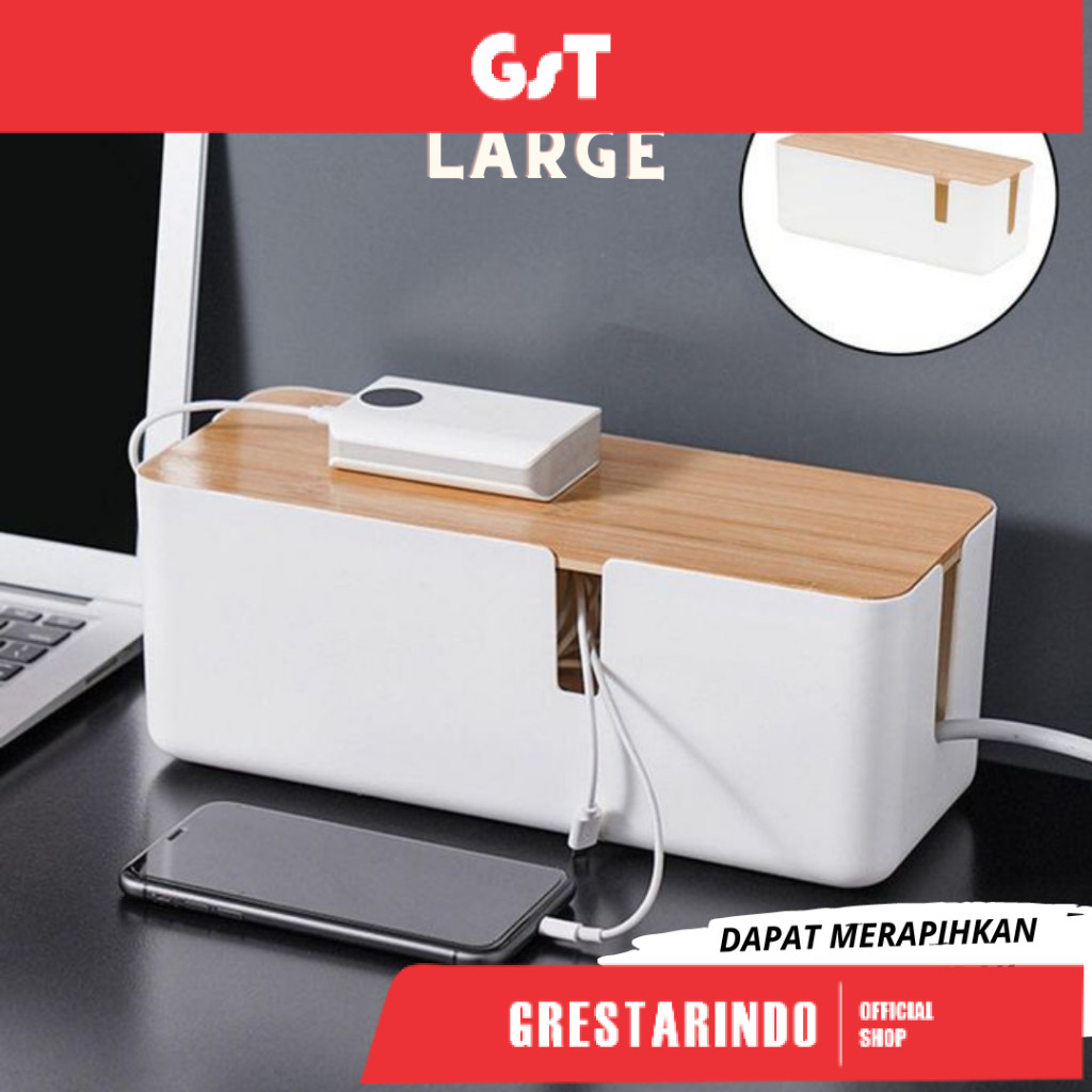 Rak Kabel Estetik Tempat Kotak Box Kabel Organizer Alby Mart Cable Organizer