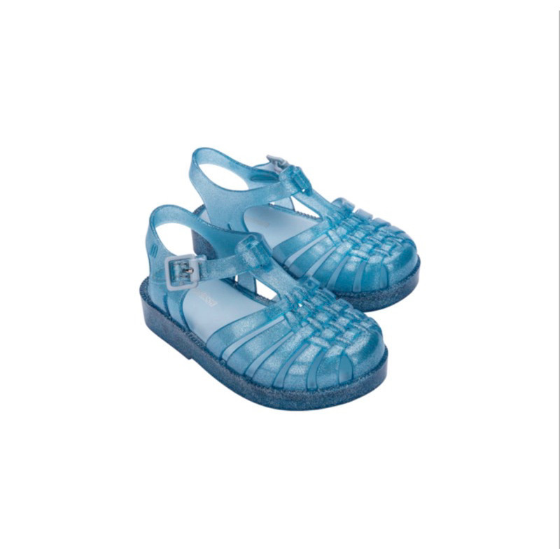 Sepatu Sandal Anak Perempuan Mini Melissa Possession Shiny Bb Blue