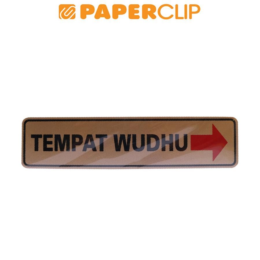 

SIGN LABEL MG 3A GD 17 TEMPAT WUDHU KANAN