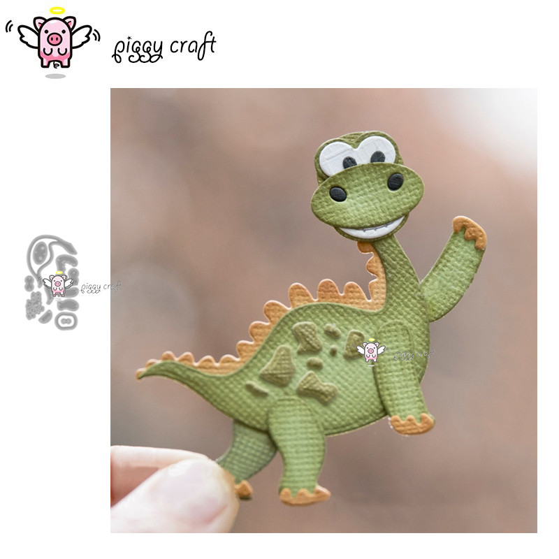 

Piggy Craft metal cutting dies cut die mold Cute dinosaur Scrapbook paper craft knife mould blade punch stencils dies