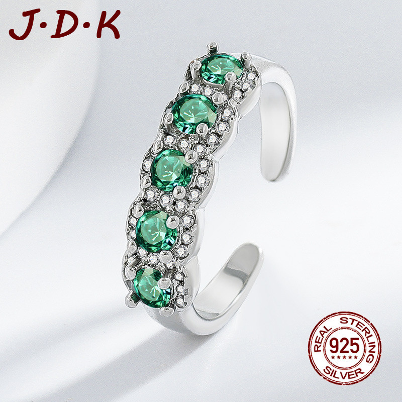 JDK Cincin Zircon Hijau Spinel Platinum 5A