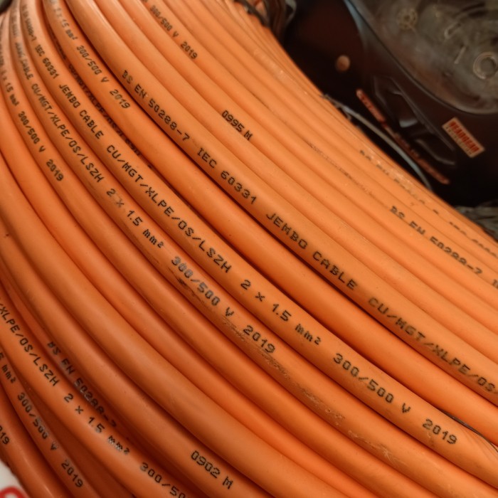 kabel FRC 2 X 1,5 / 2X1,5 MERK JEMBO ORIGINAL