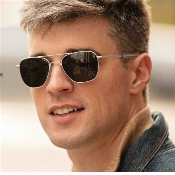 Kacamata Original Sunglasses Randolph Engineering Predator Pilot Silver