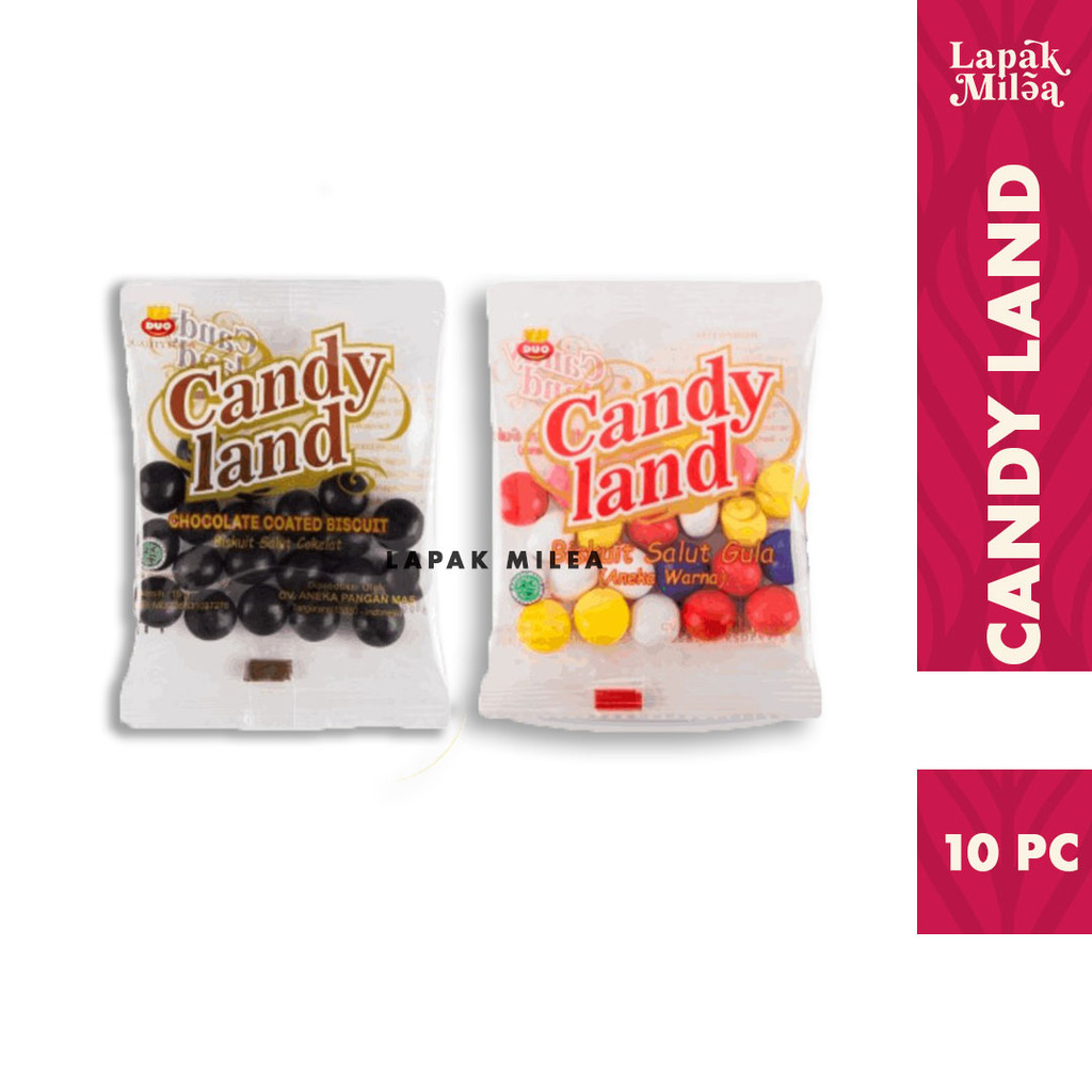 

DUO Candy Land Coated Biscuit Biskuit Bola Salut Cokelat Isi 10gr x10 Pc