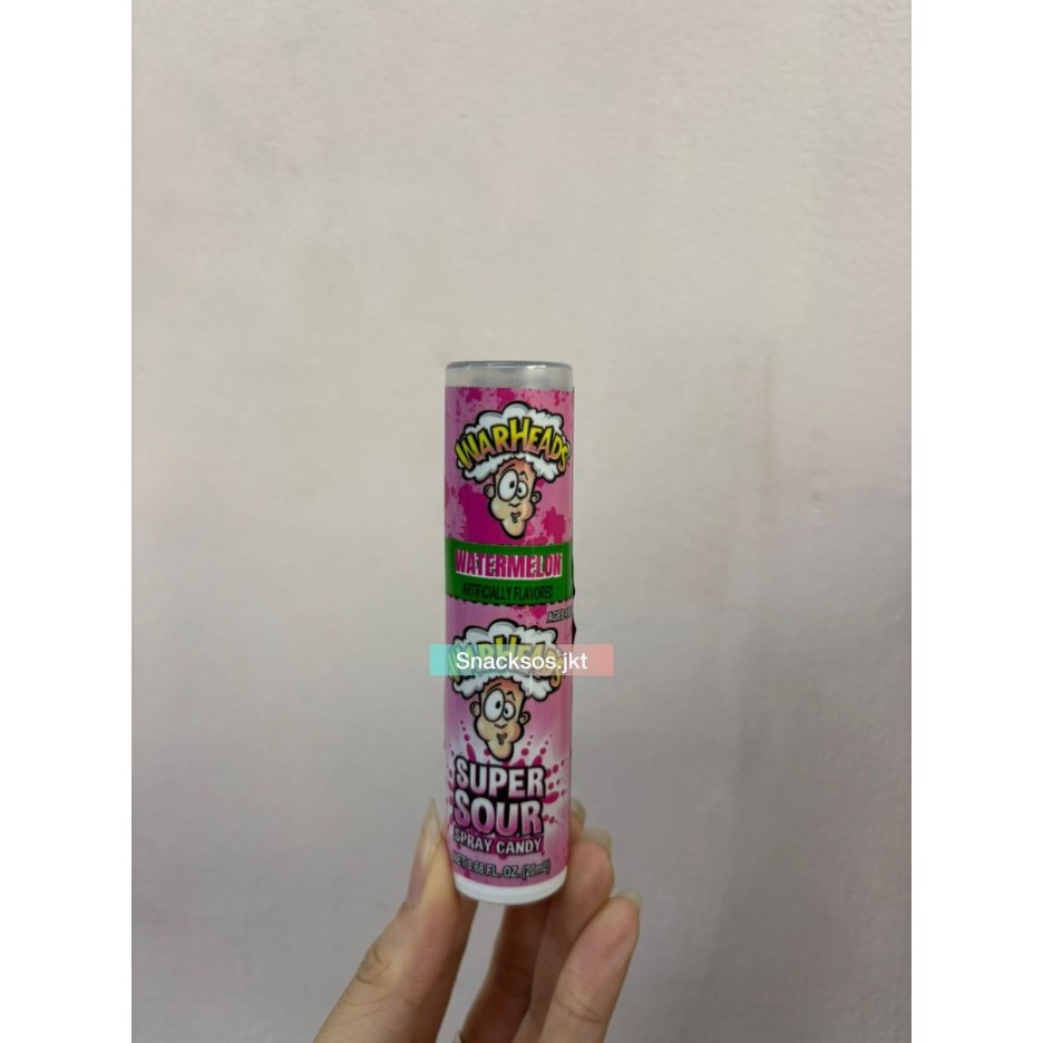 

WARHEADS SUPER SOUR SPRAY CANDY GREEN APPLE / BLUE RASPBERRY / WATERMELON - WARHEAD USA - SPRAY WATERMELN