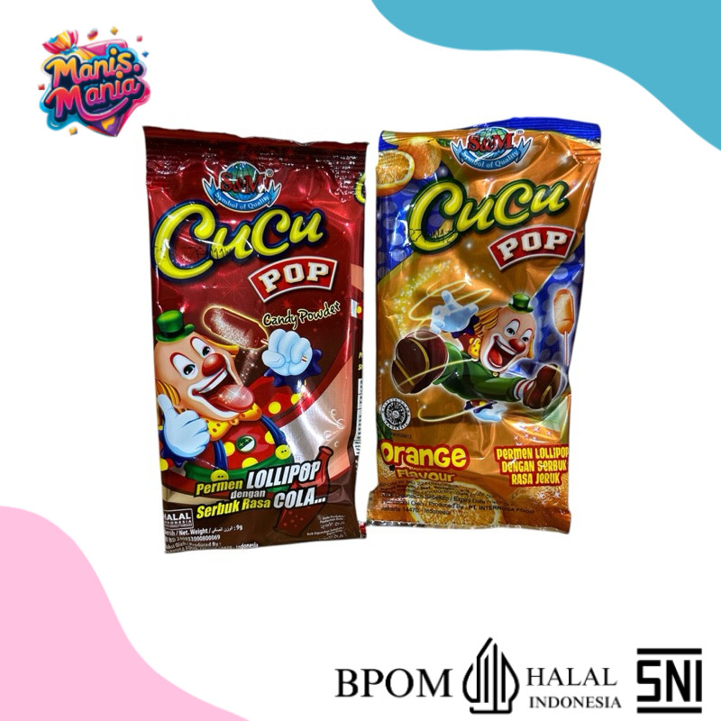 

Manis.mania permen lolipop permen cucu pop candy powder rasa coklat orange
