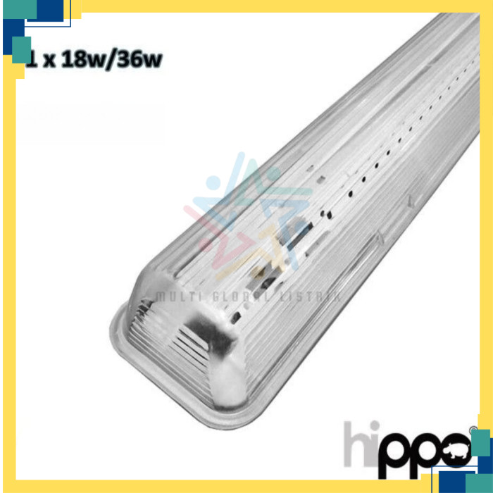 KAP LAMPU LED TL WATERPROOF IP66 1X36 RUMAH LAMPU TL LED