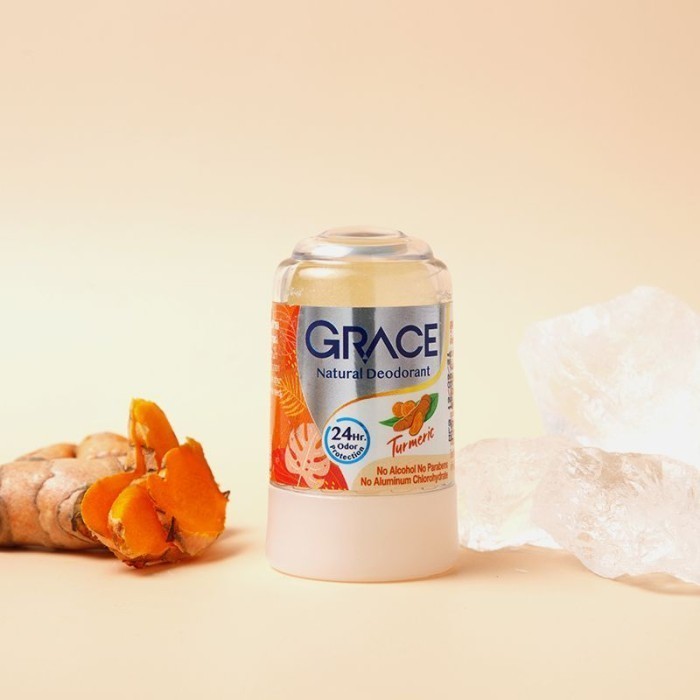 Grace Natural Deodorant 24 hour Protection | Grace Crystal - Grace Yellow