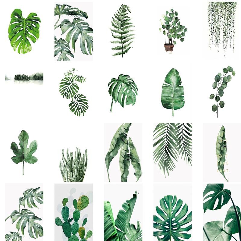 

GATYZTORY green plants DIY Oil Painting By Numbers On Canvas Leaves Frameless Paint By Numbers kids Digital Painting Home Decor