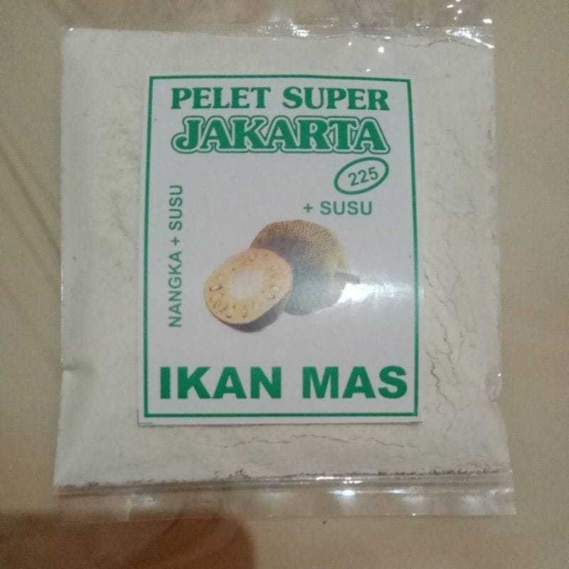 PELET SUPER JAKARTA 225 AROMA NANGKA SUSU//UMPAN PUTIH//UMPAN IKAN MAS//UMPAN TEPUNG TULANG//UMPAN T